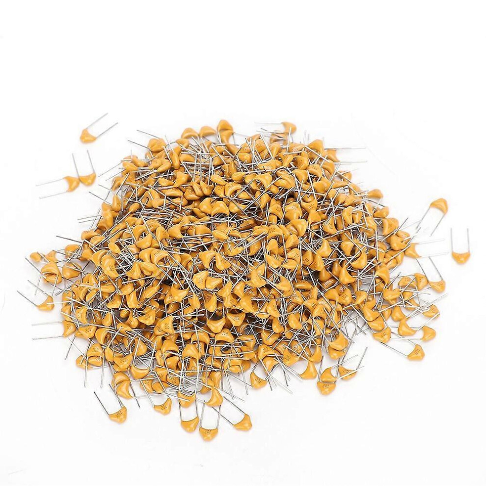 (As Show, One Size) 1000Pcs Monolithic Capacitor Inline Ceramic 1000Pf 5.08Mm Lead Pitch Dc50v 10% Deviation 6909775657447