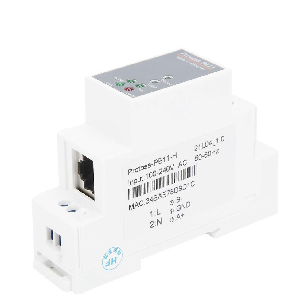 (As Show, One Size) Rs485 To Ethernet Serial Server Rail Mounting Router 100-240Vac Pe11-H For Freertos 6909775531396
