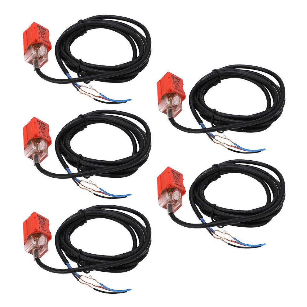 (As Show, One Size) 5Pcs Proximity Switch Npn Normally Open 100Hz Response Frequency Ip65 Proximity Sensor Dc10â30V 200M 6909775609736