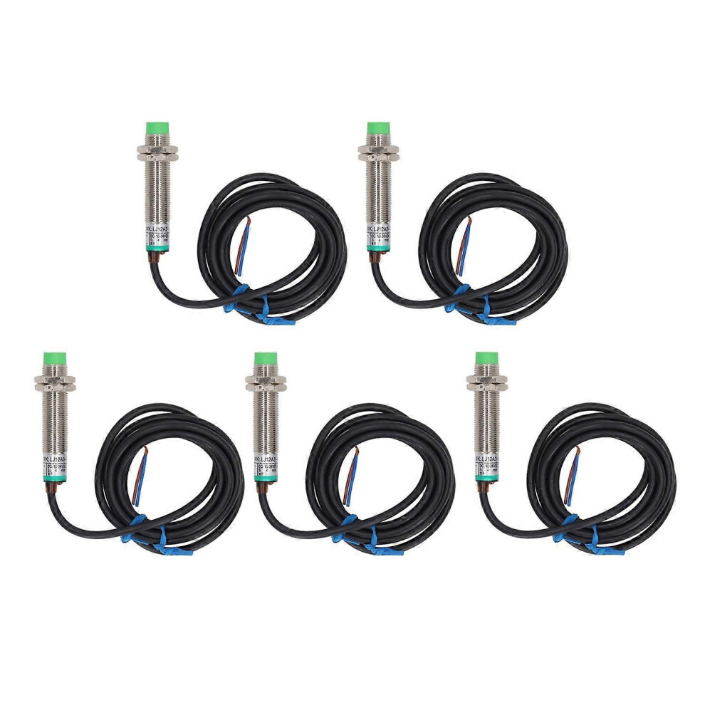 (As Show, One Size) 5Pcs 2 Wire No Proximity Switch Distance Detection Approach Sensor Normally Open 10Â36Vdc 6909775560310