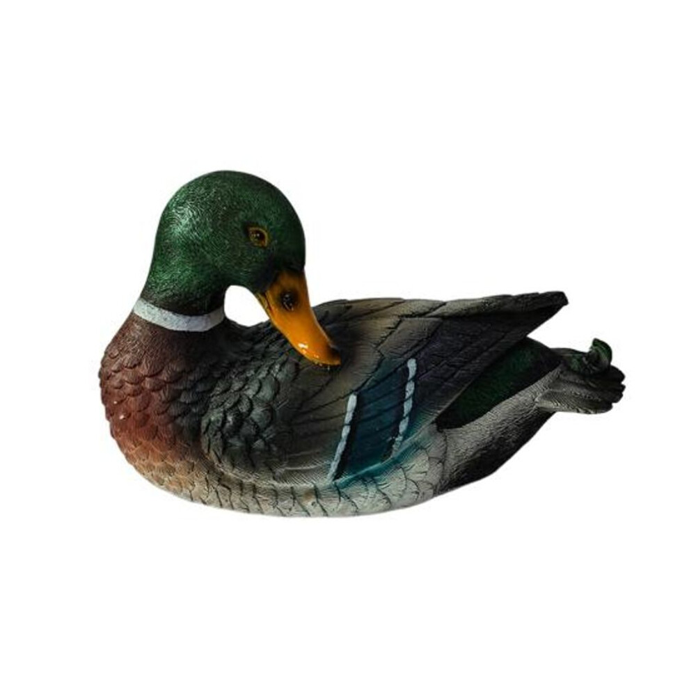 (A) Floating Duck Sculpture Resin Duck Statue Garden Pond Pool Decor Floating Duck Outdoor Ornament Gift For Nature Lovers