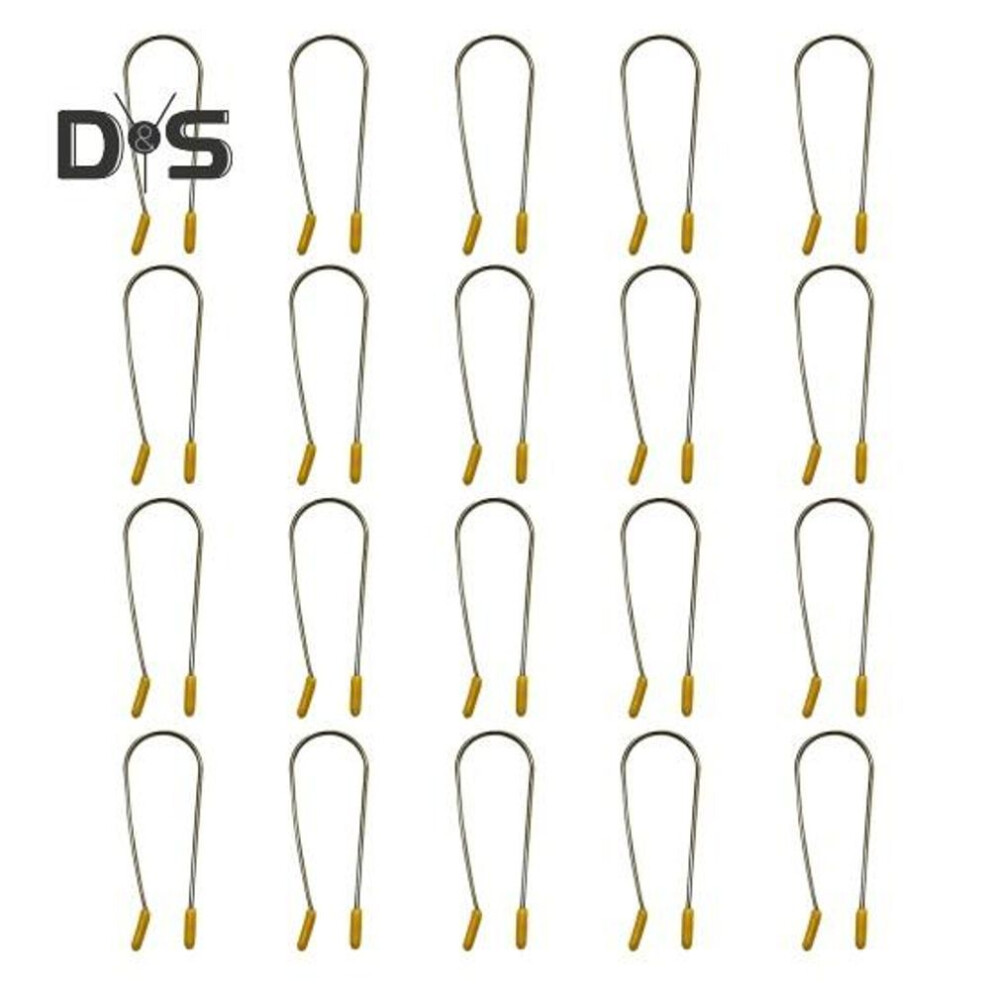 (as the picture, B) 20Pcs Hot Roller Clips Hot Curler U-shaped Clip Replacement Kit Heated Roller Securing Pins Fits All Sized Rollers Curlers