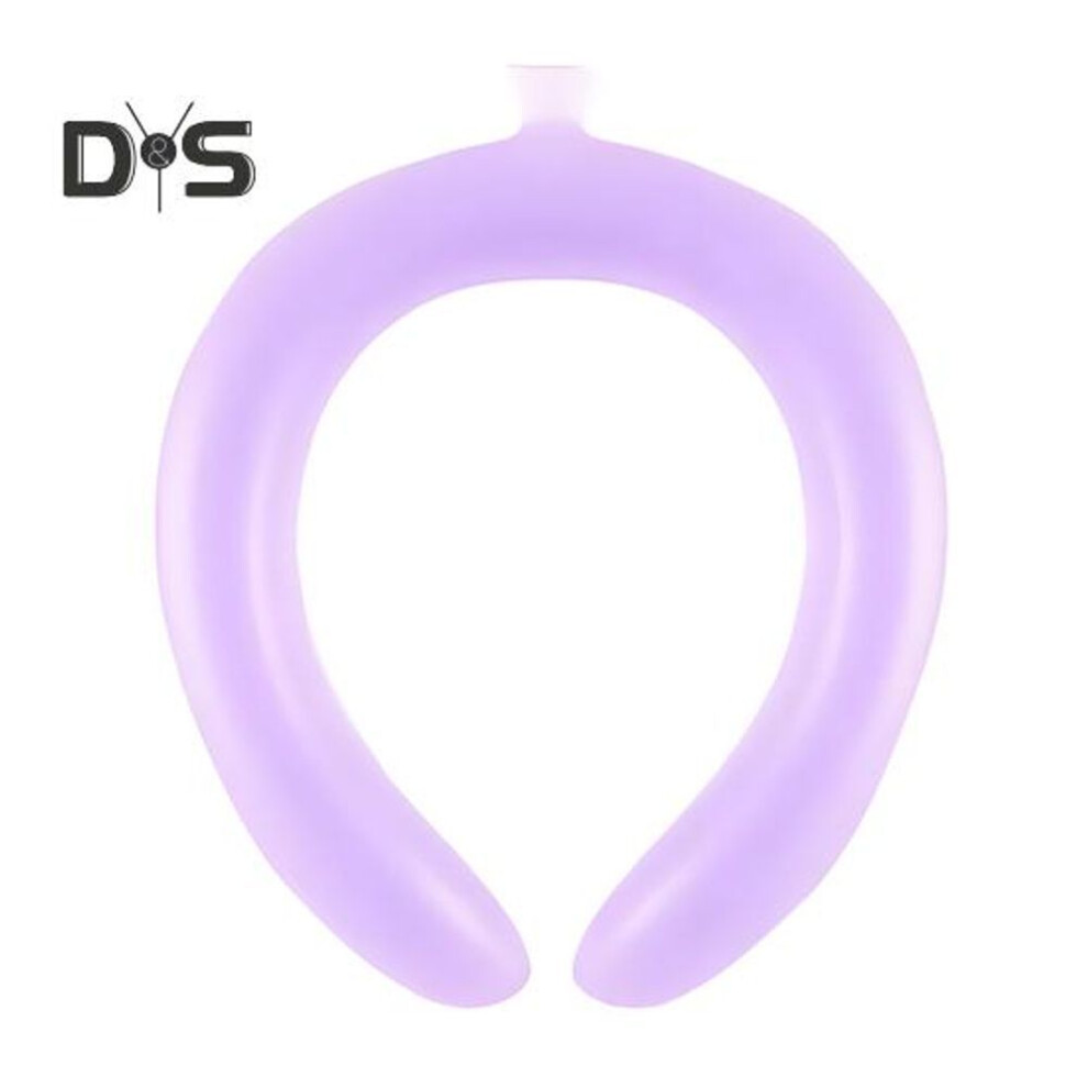 (purple) Portable Reusable Neck Cooling Wrap Wearable Neck Cooler Ice Neck Cool Wraps Instant Cooling Tube For Hot Weather