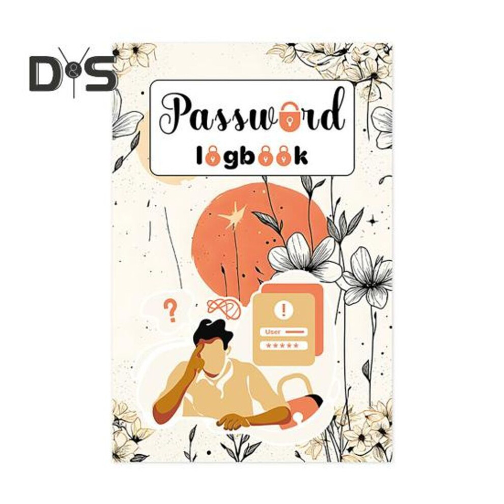 Password Book Small Hardcover Password Keeper Logbook for Internet Website Address Login Password Organizer Notebook for Home Office