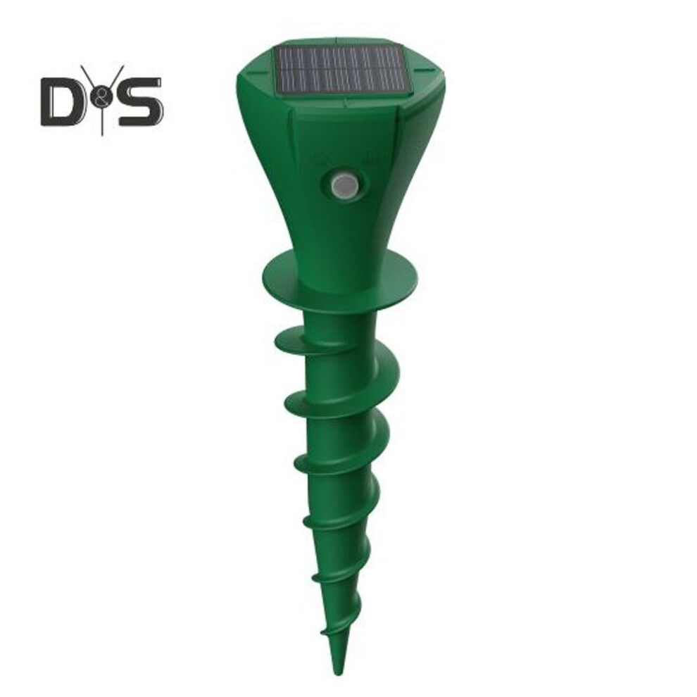 (green, 1pc) Solar Mouse Repeller Wide Coverage Range Automatic Charging 3 Working Modes IP65 Waterproof Gopher Vole Repellent Device