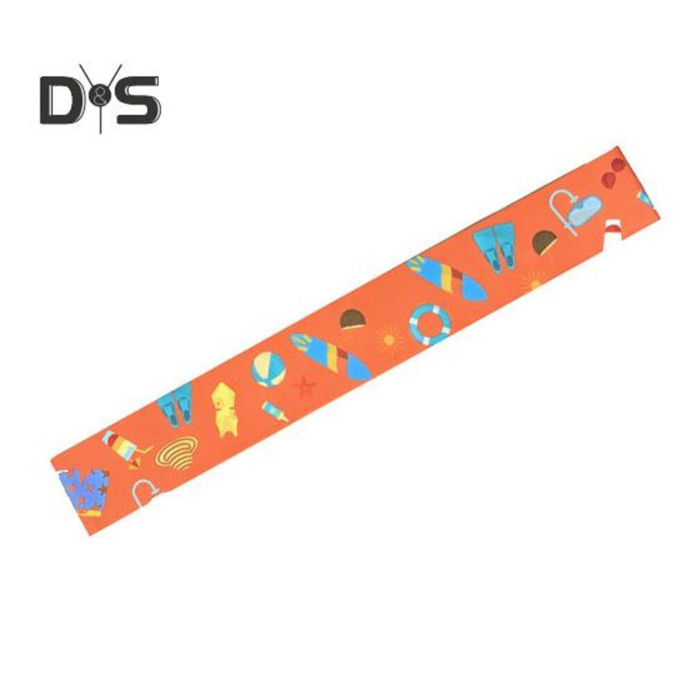 (yellow) Beach Towel Band Elastic Printed Towel Band Beach Cruise Chair Attachment Towel Holder For Securing Beach Towel