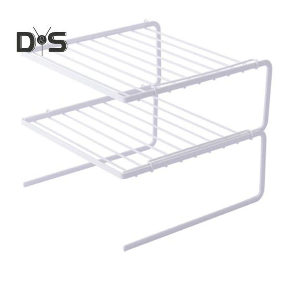 (white, S Triple Layer) 1/2Pcs Desktop Storage Rack Organizer Strong Load-bearing Multipurpose Double-Layer Cosmetic Stationery Storage Holder