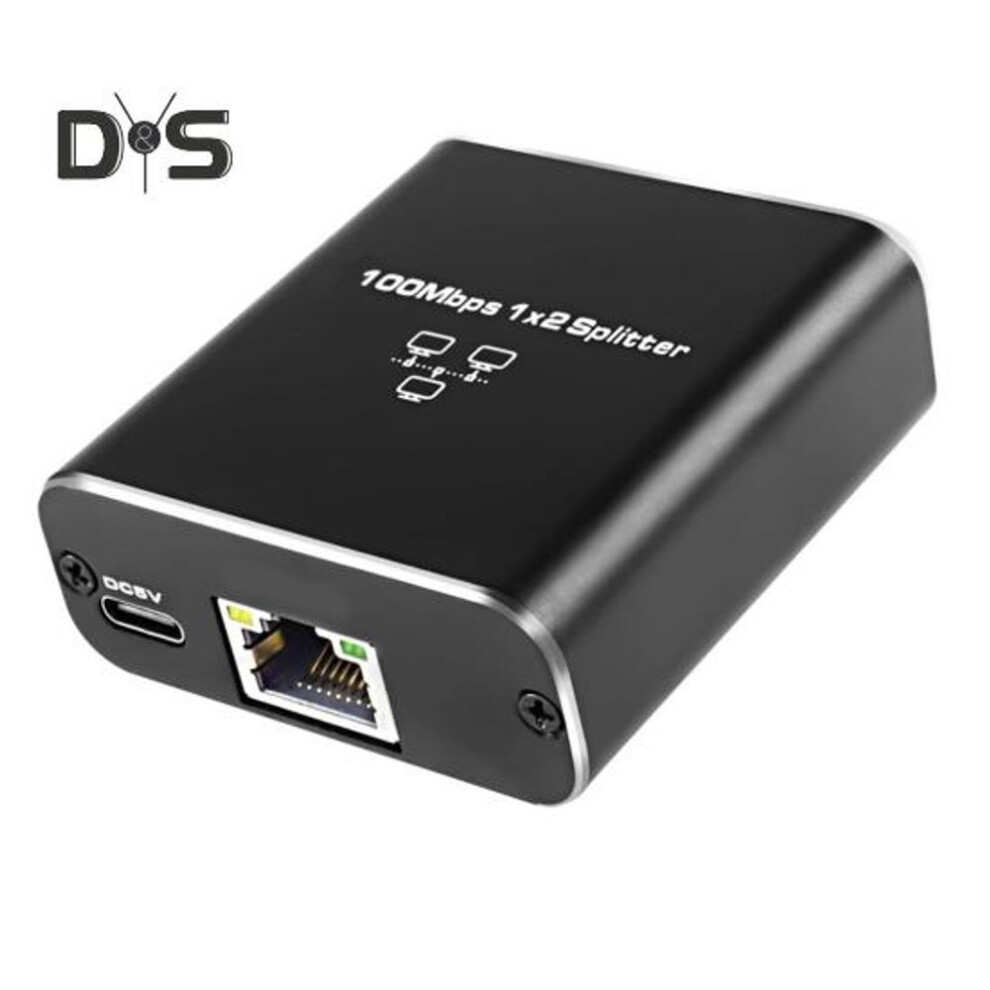 Ethernet Splitter 100mbps High Speed Network Distributor Universal Plug-play Gigabit Ethernet Splitter Lan Splitter With Usb Power Cable