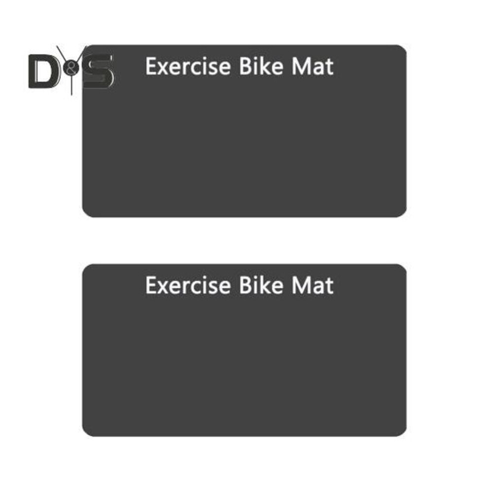 2pcs Exercise Bike Non-slip Mat Noise Reduction Indoor Cycling Bike Stationary Bicycle Bike Trainer Elliptical Treadmill Sound Absorption Carpet
