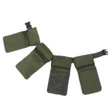 (Green) Canvas Utility Belt Apron with 4 Pockets Waist Tool Bag Garden Tool Organizer for Women & Men for Electrician Tool Plumbing Tool