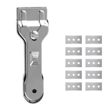 Glass & Ceramic Hob Oven Cooker Hob Cleaning Scraper With 10 Replacement Blades