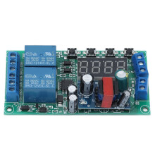 (As show, One size) 2 Channel Time Delay Relay Module Digital Pulse Trigger Cycle Timer Control Board 220VAC YF‑7
