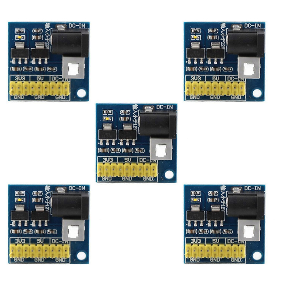 (As Show, One Size) 5 Pcs Power Supply Module 12Vdc Input 3.3/5/12Vdc Output Voltage Conversion Module 6909775593530