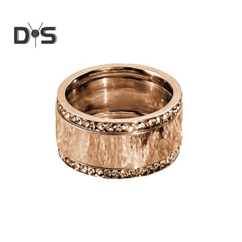 (rose gold, US 9) Stackable Rings For Women Titanium Steel Cubic Zirconia 3pcs Rings Stacking Set For Engagement Wedding Jewelry