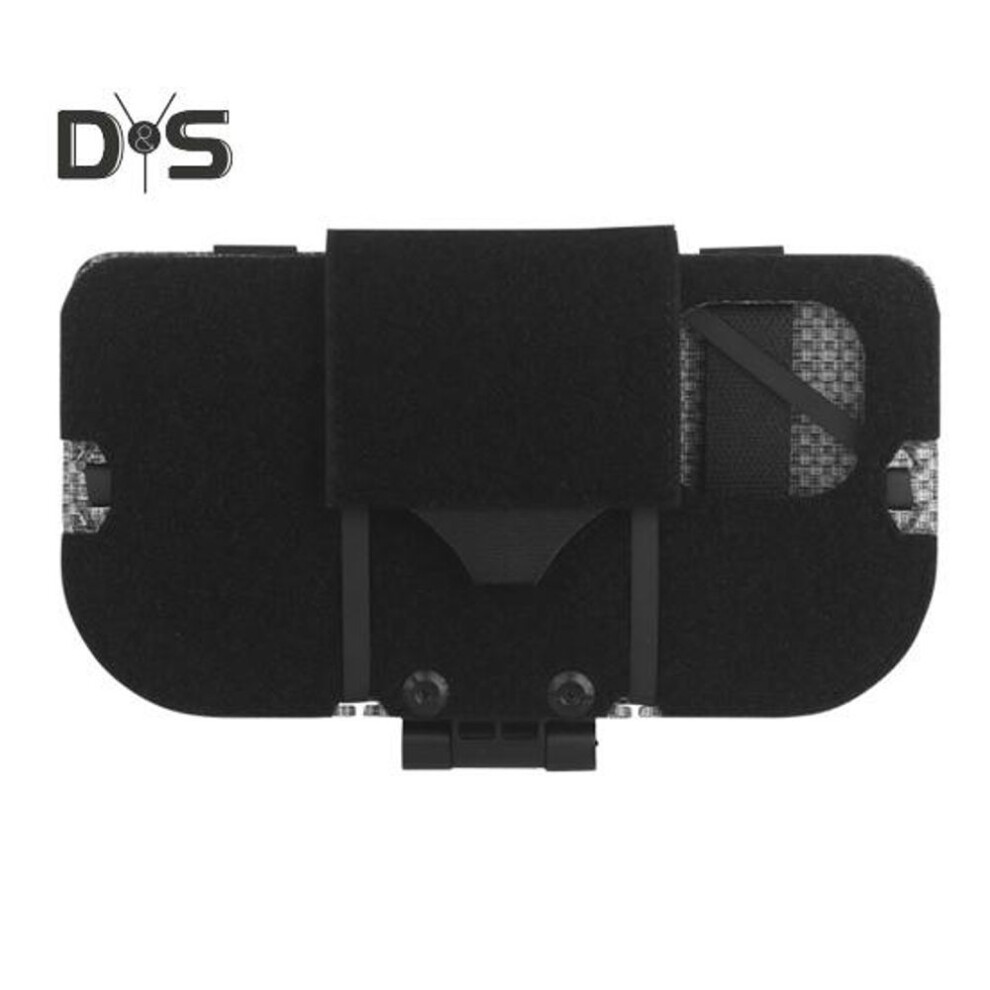 (black) Foldable Hunting Vest Phone Holder Plate Carrier For Iphone 15 Mobile Universal Chest Navigation Board Cell Phone Mount Outdoor Vest Attachment