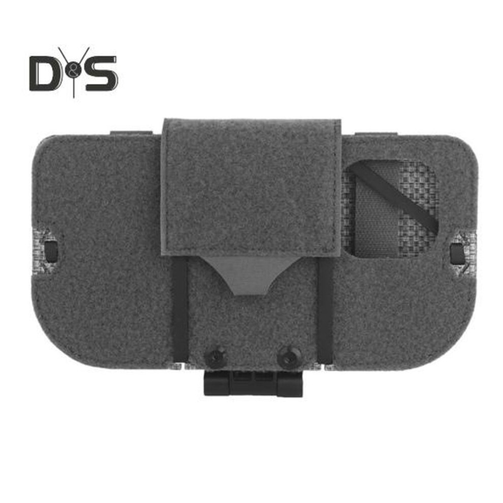 (grey) Foldable Hunting Vest Phone Holder Plate Carrier For Iphone 15 Mobile Universal Chest Navigation Board Cell Phone Mount Outdoor Vest Attachment