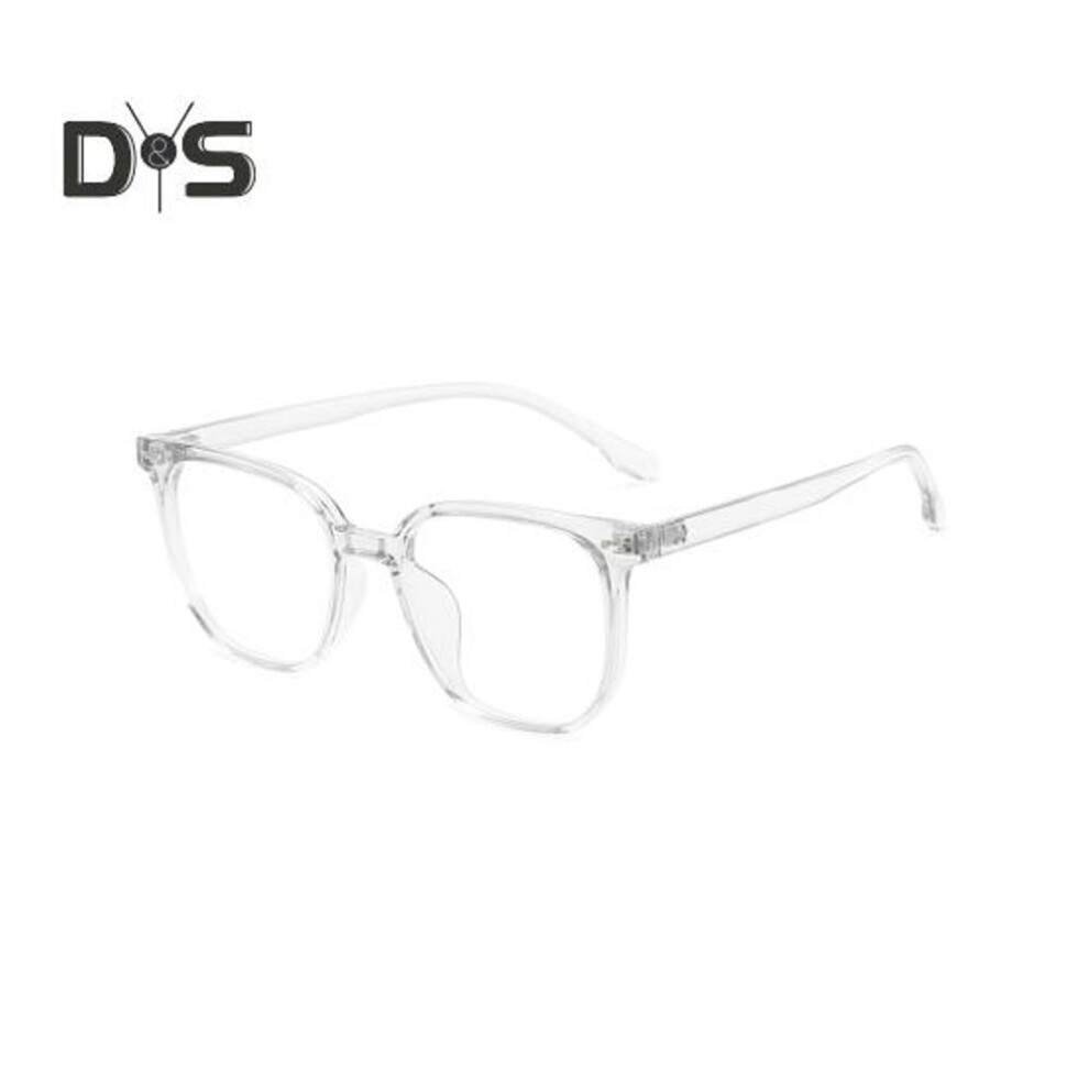 (white) Blue Light Blocking Glasses Unisex Large Frame Clear View Strong Hinge Transparent with Brim Eye Protection Clear Bluelight Glasses Spectacles Eyewear