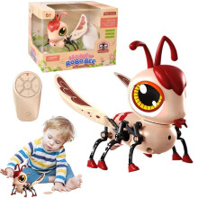 Remote Control Bee Toy Touch Activation Smart Sound And Light Battery Operated Mechanical Animal Model For Indoor