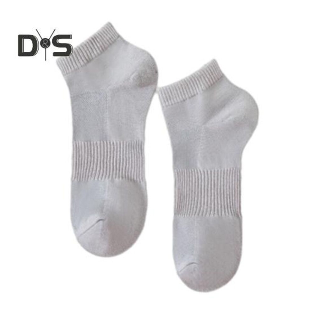 (light grey) No Show Socks For Men Low Cut Casual Short Ankle Socks Breathable Sweat-absorbent Cotton Boat Socks For Spring Summer