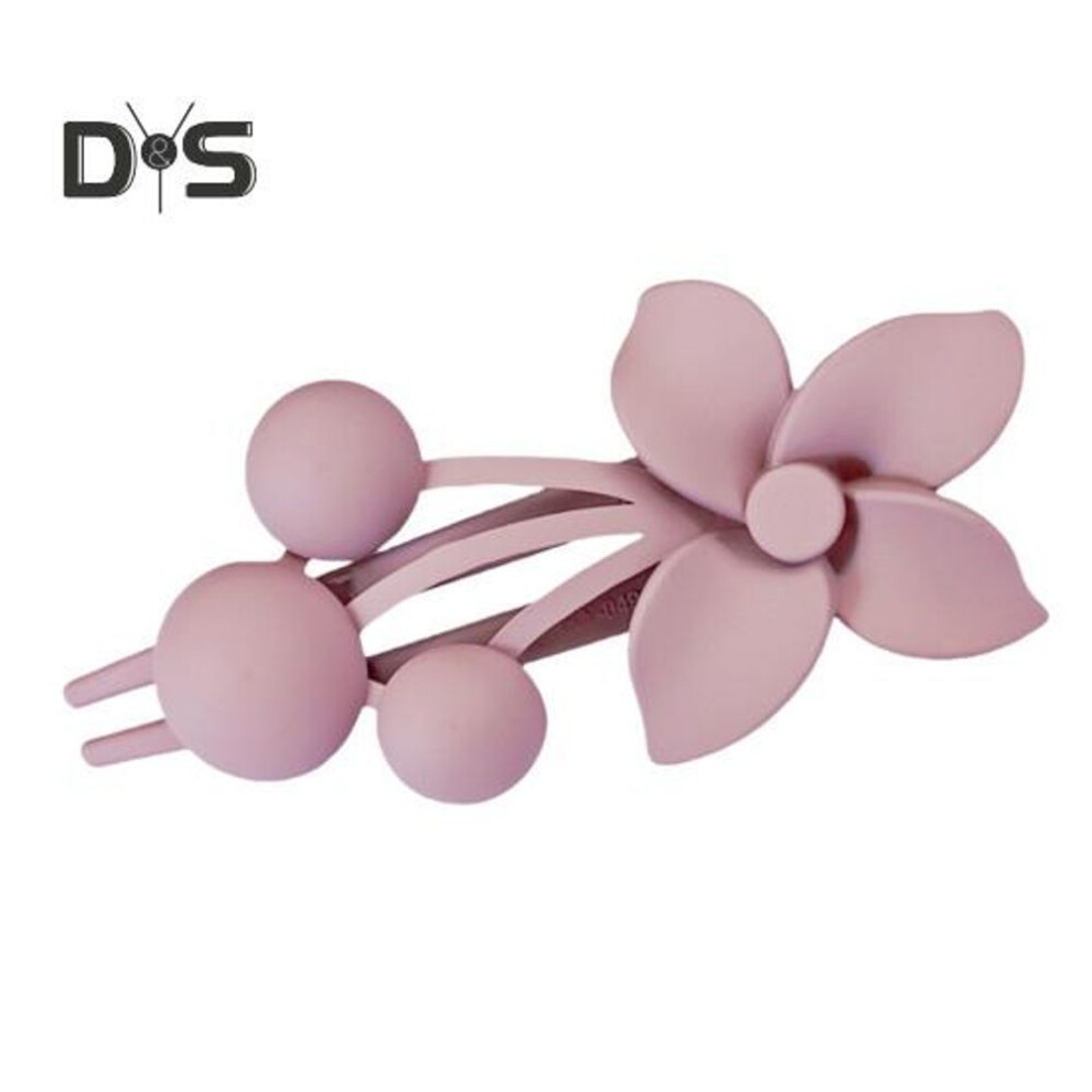 (dark pink) Frosted Texture Hair Claw Flower Decor Thick Thin Hair Clip Non-slip Matte Finish Large Back Head Hair Claw Hair Accessories