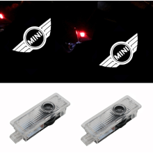 (2PCS) LED Car Door Logo Welcome Light Courtesy Laser Projector Puddle Emblem Lamp For MINI Cooper