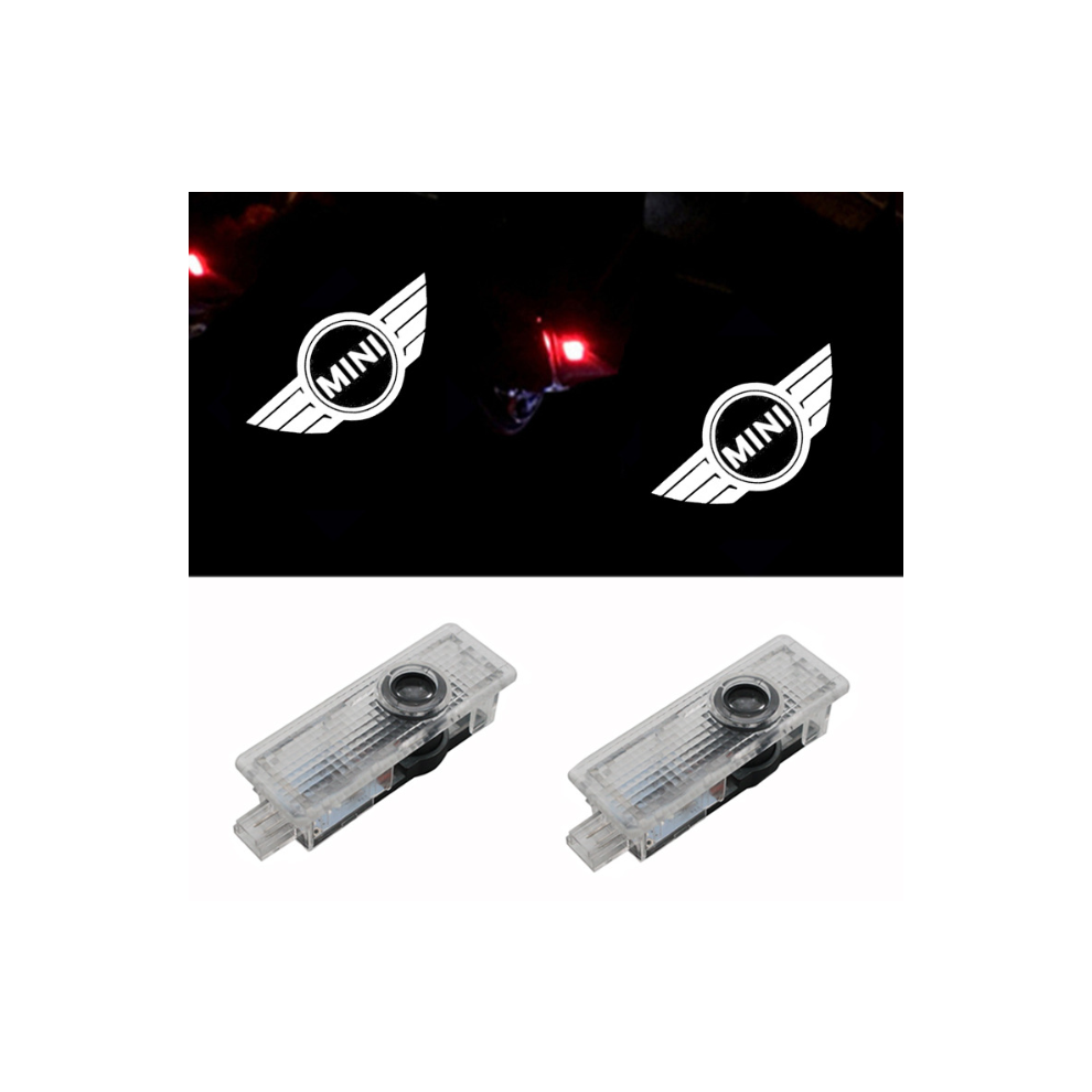 (2Pcs) Led Car Door Logo Welcome Courtesy Laser Projector Puddle Emblem Lamp For Mini Cooper Light