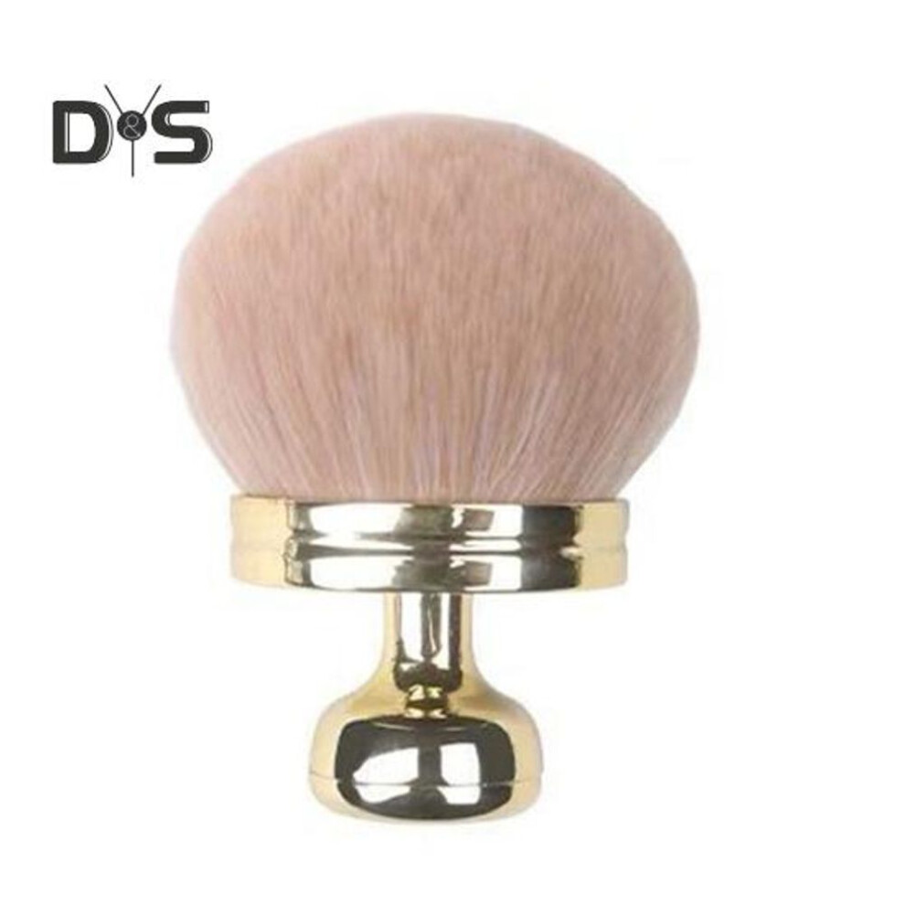 (golden) Stamp Makeup Brush Multi-purpose Self Tanner Applicator Brush Portable Synthetic Foundations Loose Powder Eye Shadow Blush Sunscreen Lotion Face Body
