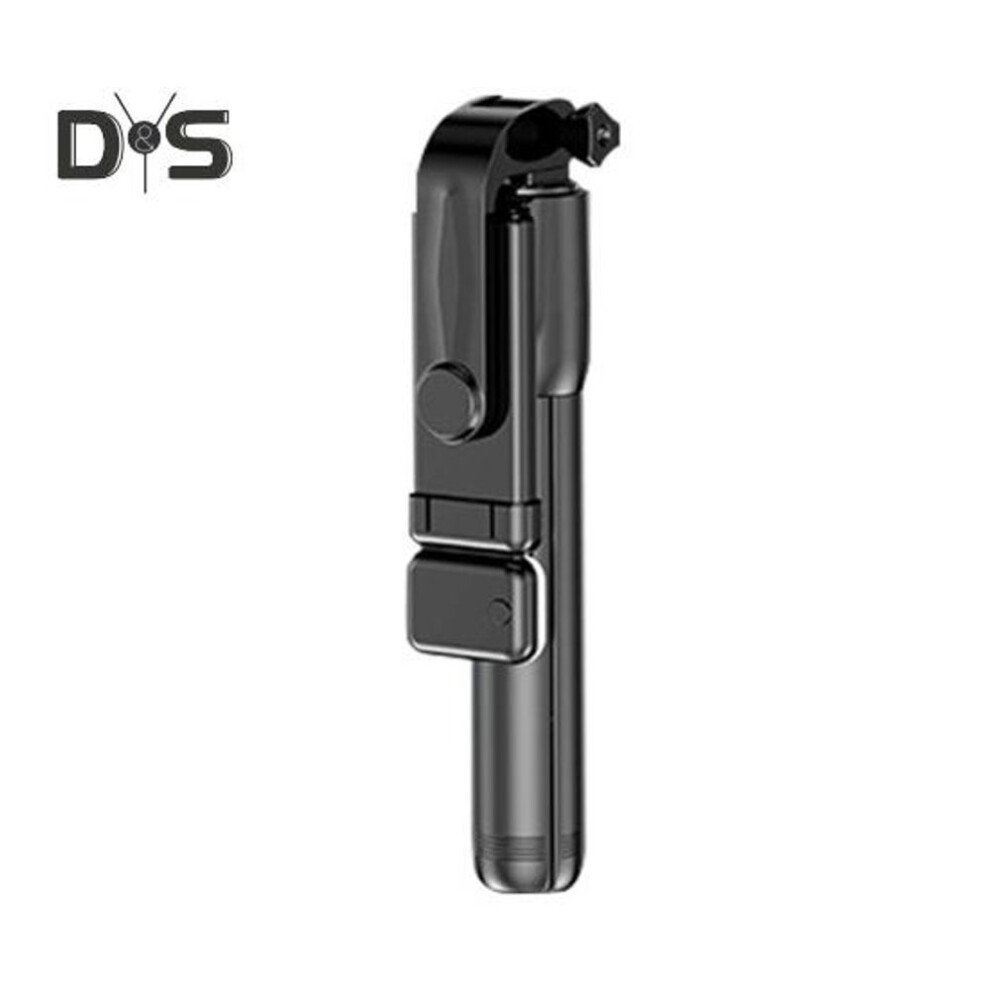 (black) Portable Extendable Selfie Stick Mini Phone Tripod Universal Easy To Use Selfie Stick Stand Phone Holder With Led Fill Light