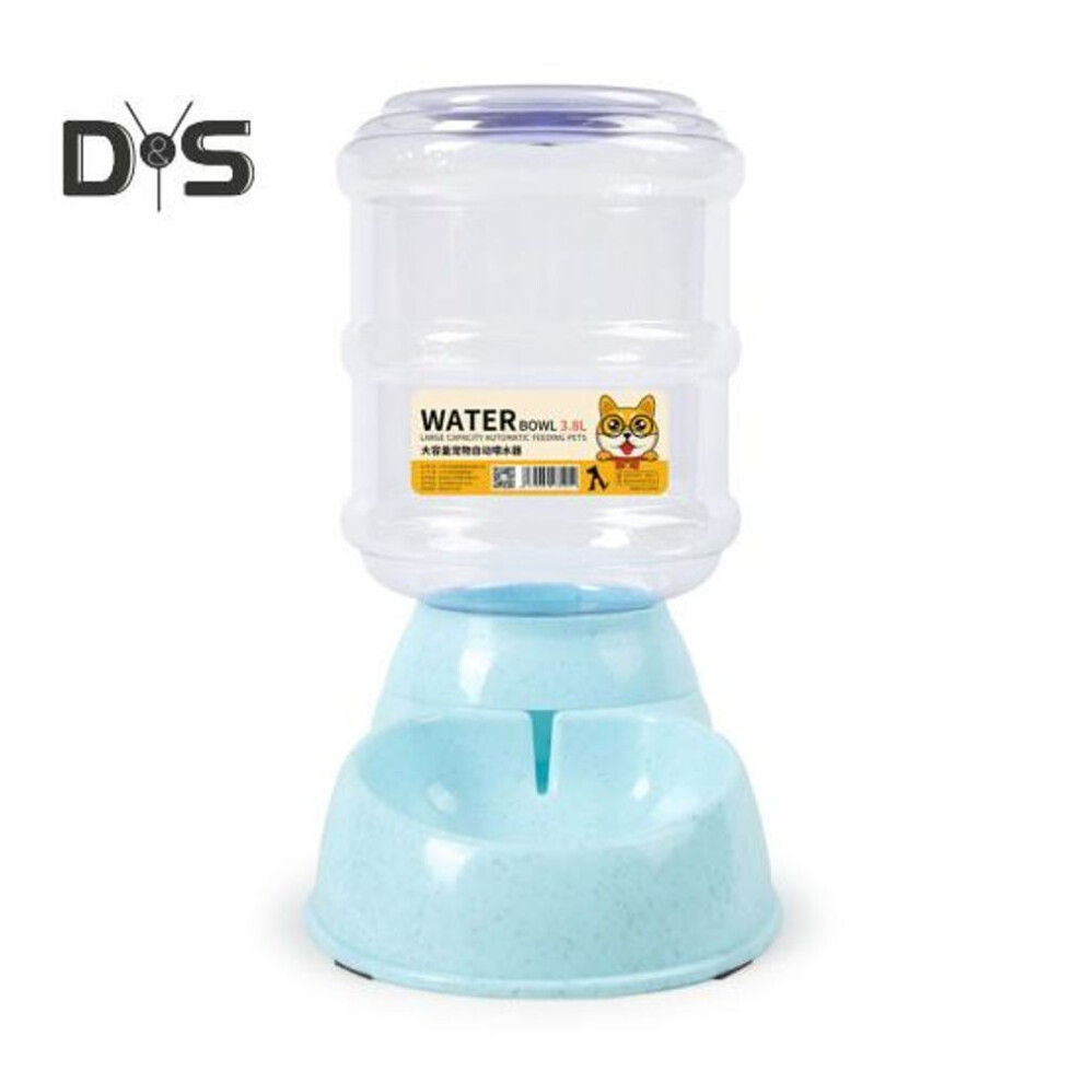 (B, blue) 3.8l Automatic Pet Feeder Plastic Cat Water Fountain Large Capacity Pet Food Feeder Bowl Water Dispenser For Dogs Cats
