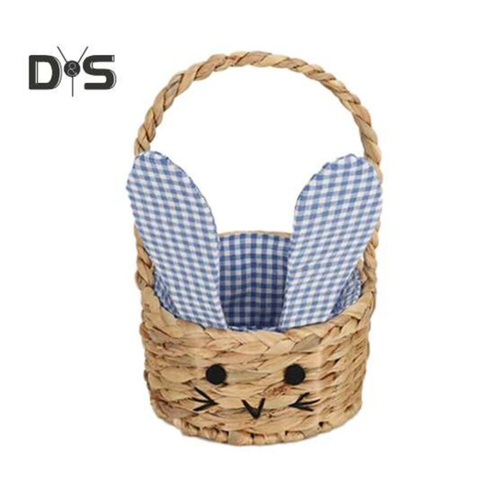 (as the picture, E) Wicker Picnic Basket With Handle Large Capacity Strong Load-bearing Storage Basket Fruit Serving Basket Decor