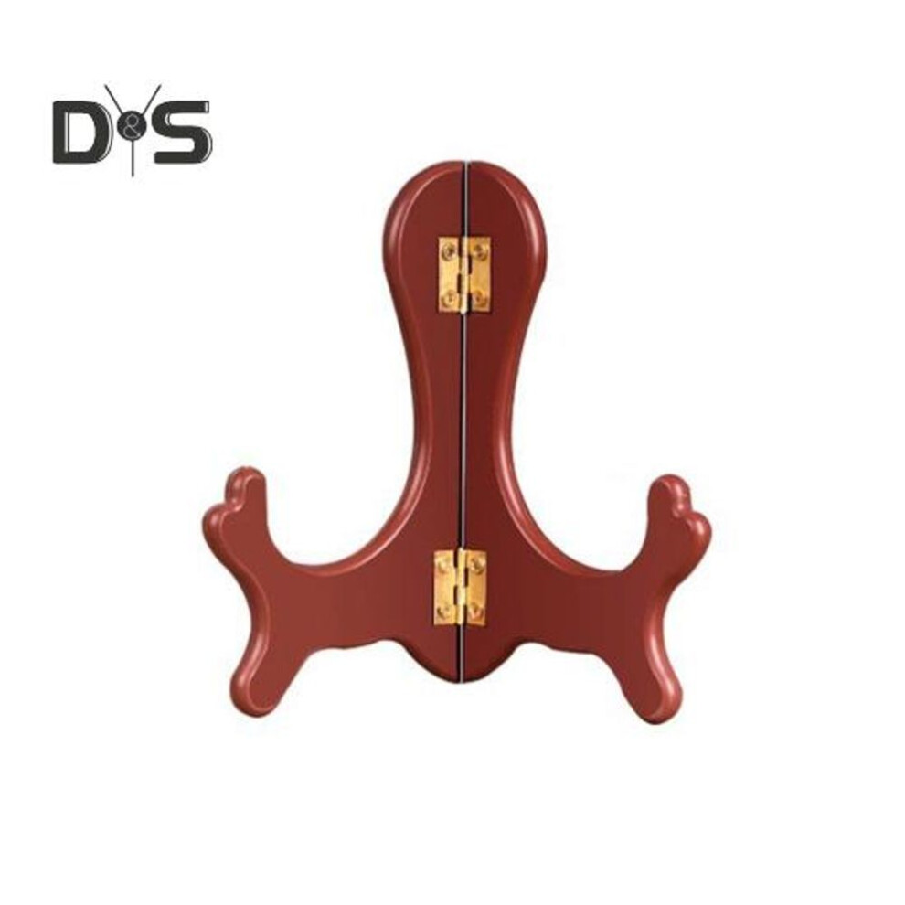 (as the picture, S) Wooden Plate Stand Easel Holder Display Stand for Picture Frame Art Decorative Handmade Wood Multifunctional Tea Cake Holder Home Office Decor Stable