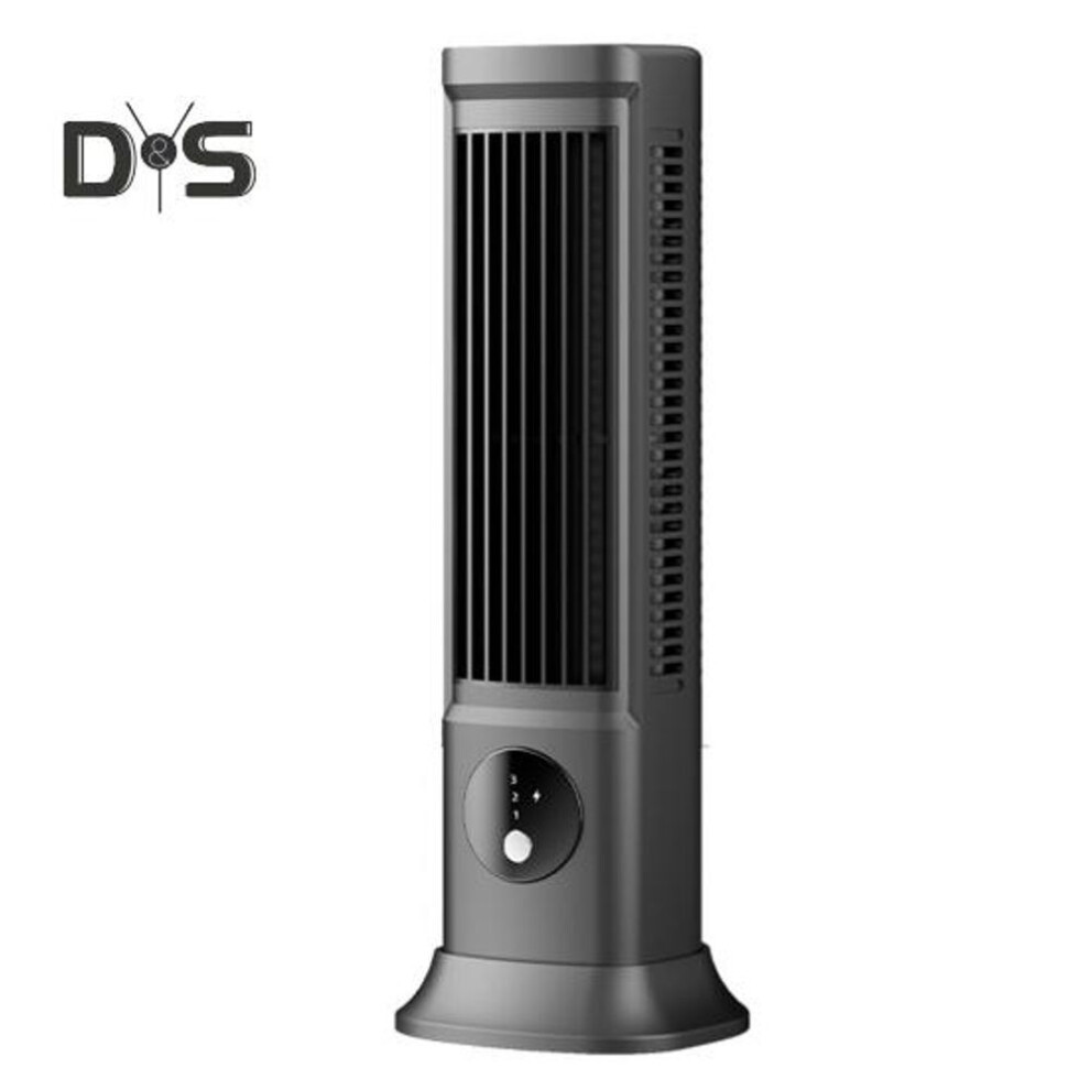 Desktop Air Conditioner Cooling Fan 3 Speeds USB Rechargeable Adjustable Portable Bladeless Horizontal Vertical Home Office Air Cooler Tower Fan