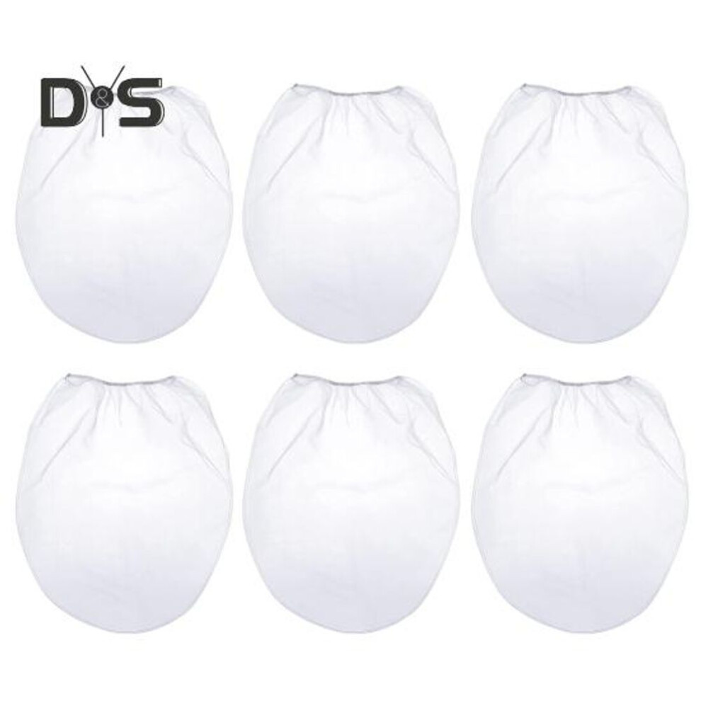 (as the picture, 2Gallon 6pcs) Paint Liquid Strainer Filter Bag Large Capacity Fine Mesh Design Elastic Paint Liquid Strainer Filtering Bag Accessories