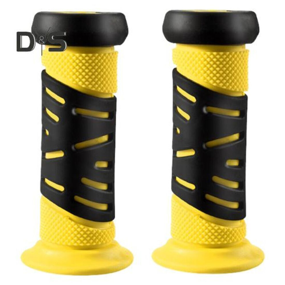 (yellow) 1 Pair Kids Balance Bike Handlebar Cover Anti-slip Rubber Universal Toddlers Scooter Bicycle Hand Grip Protector Sleeve Bike Accessories