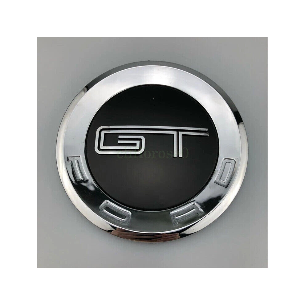 (&Black) *Uk Stock* 5.9 Inch 3D Rear Trunk Gt Emblem Chrome For Mustang 5.0 Tail Badge Silver/Black