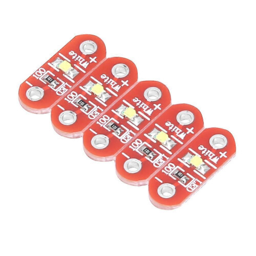 50 Pcs LilyPad LED Module White Wearable Surface Mounted LED DIY Kit ...
