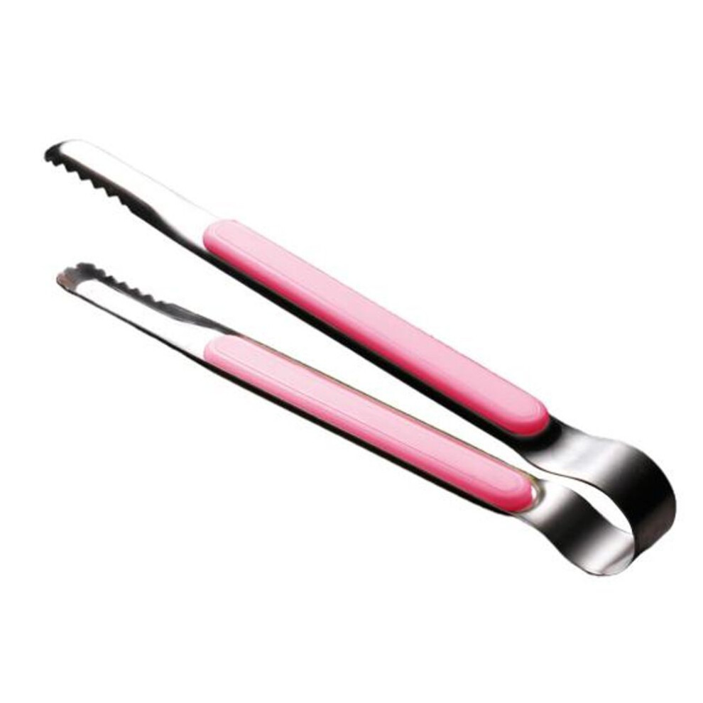 (pink) Portable Heat Resistant Buffet Clip Corrosion Resistance Grill Salad Food BBQ Clamp Cooking Tools