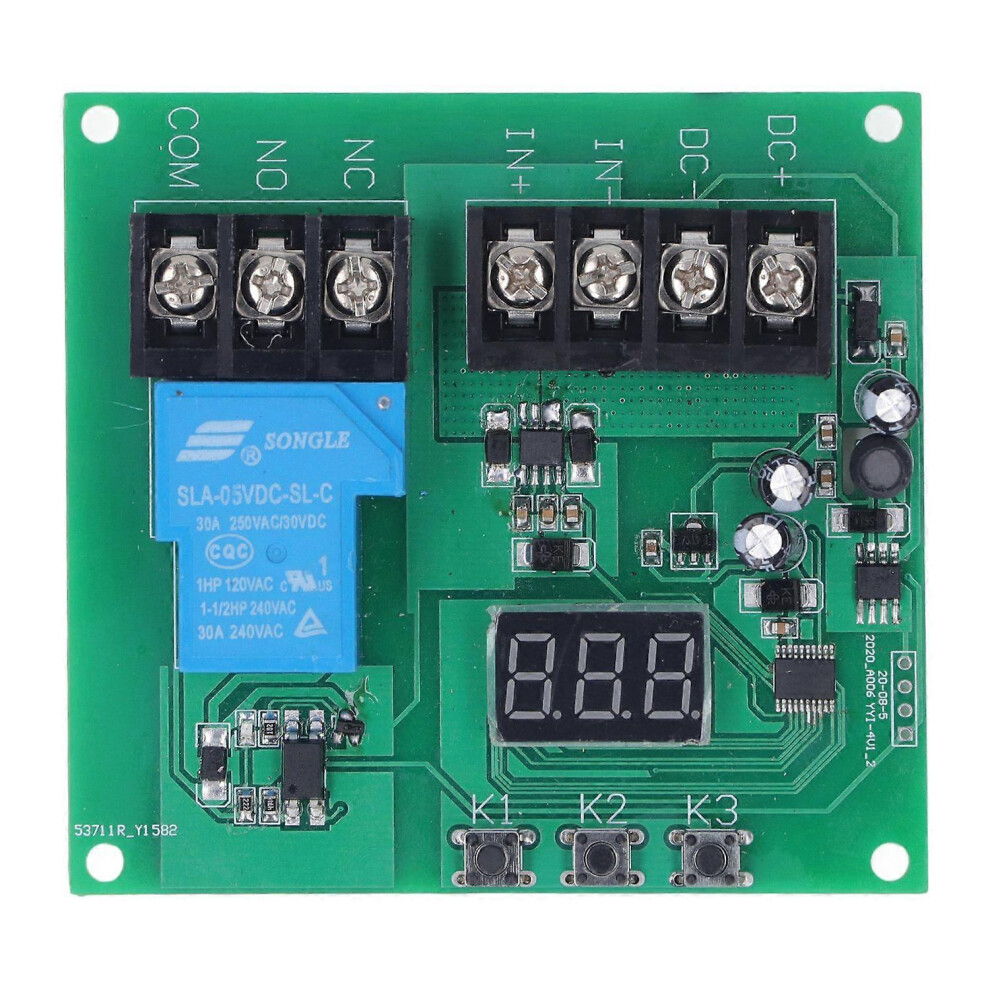 (As Show, One Size) Dc Current Detection Sensing Module 7 To 30V 0 To 30A Digital Display Overcurrent Protection Relay M 6909775557259