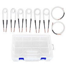 (As show, One size) 8Pcs Induction Heater Coil 3.0mm Brass Core 4 Types Set Kit for Bolts Nuts Removal