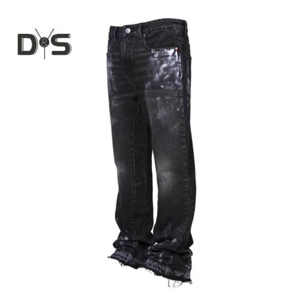 (black, XXL) Men's Vintage Jeans Casual Straight Mid Waist Denim Pants Distressed Washed Trousers With Pockets For Streetwear Travel
