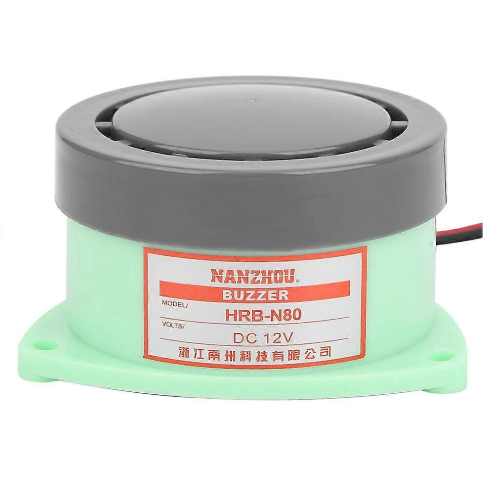 (As Show, One Size) Hrbn80 Buzzer Beeper Alarm Electromagnetic Active Continuous Industrial Use Dc12v 50Hz 80Db 6909775622490