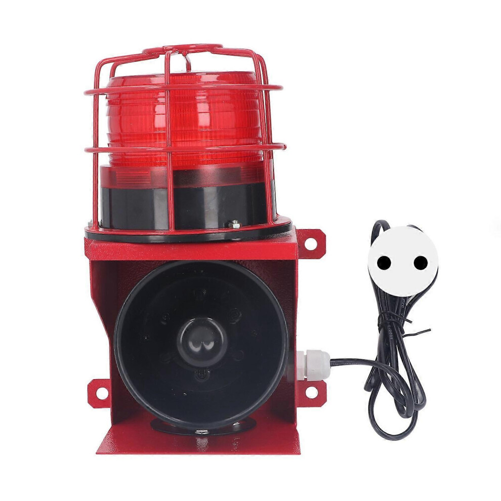 (As Show, One Size) Industrial Sound Light Alarm High Power Siren Horn 115Db Security Audible Visual Alarm Wall Installa 6909775596708