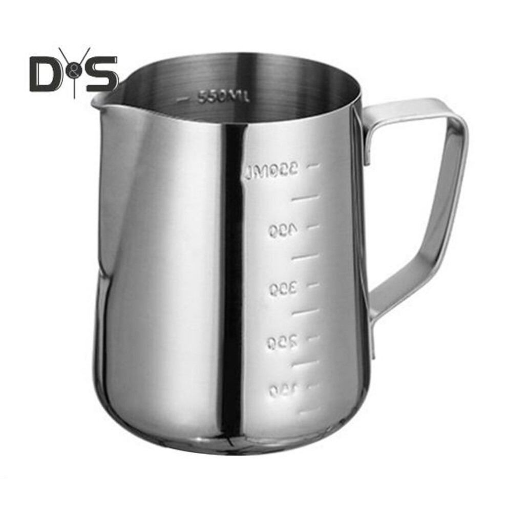 (as the picture, 350ml B) Milk Frothing Pitcher 350ml Latte Art Cup Steaming Pitcher Cappuccino Frothing Pitcher Stainless Steel Coffee Jug