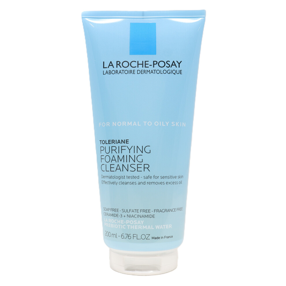 La Roche-Posay Toleriane Purifying Facial Cleanser With Niacinamide 6.76oz  New