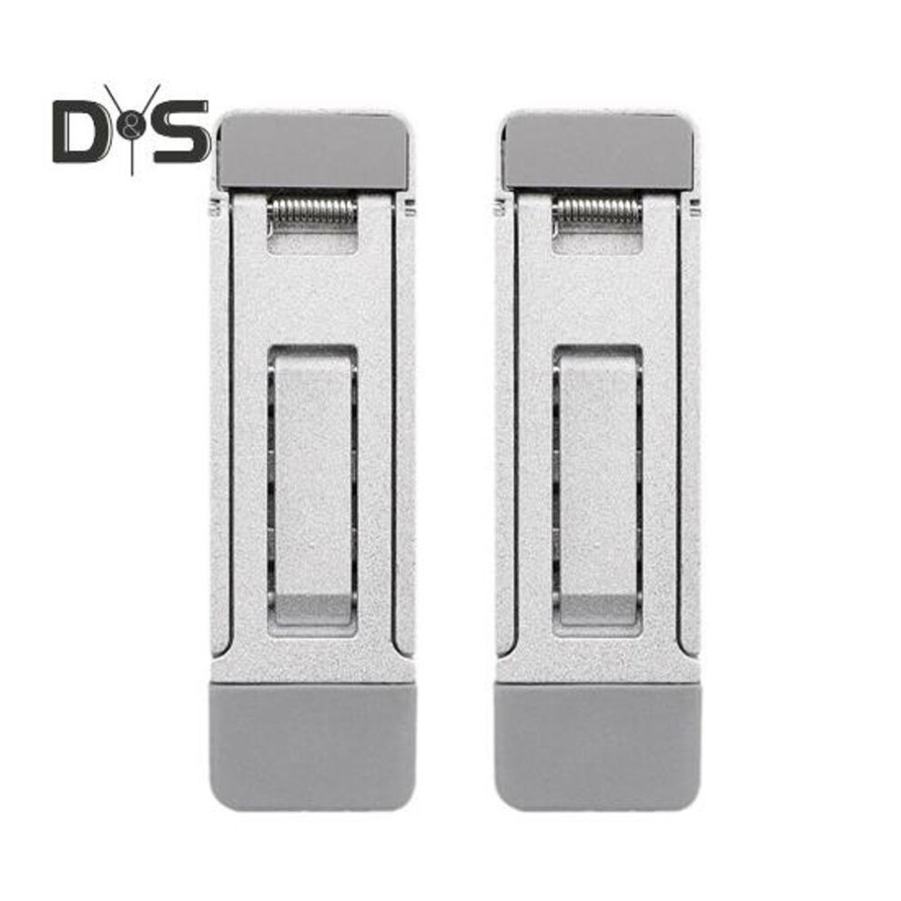 2pcs Portable Laptop Stand Compact Design Portable Anti-slip 3 Height Adjustment Notebook Bracket Computer Holders
