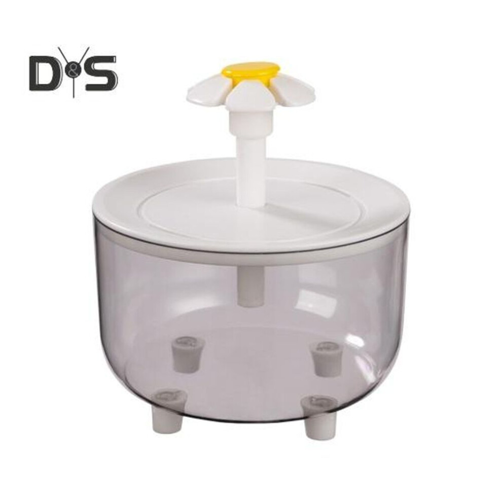 2L Bird Bath Circulating Filter Fountain Cage Birdbath for Indoor Parrots Lovebirds Cockatiels Detachable Cat Water Dispenser
