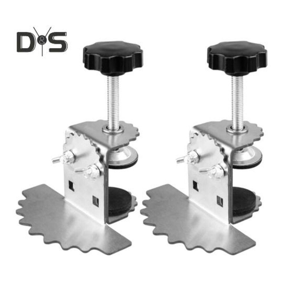 (as the picture, 2pcs) 1/2pcs Cabinet Door Installation Positioner Flexible Height Adjustment User-friendly Cabinet Door Installation Position Hardware Jig