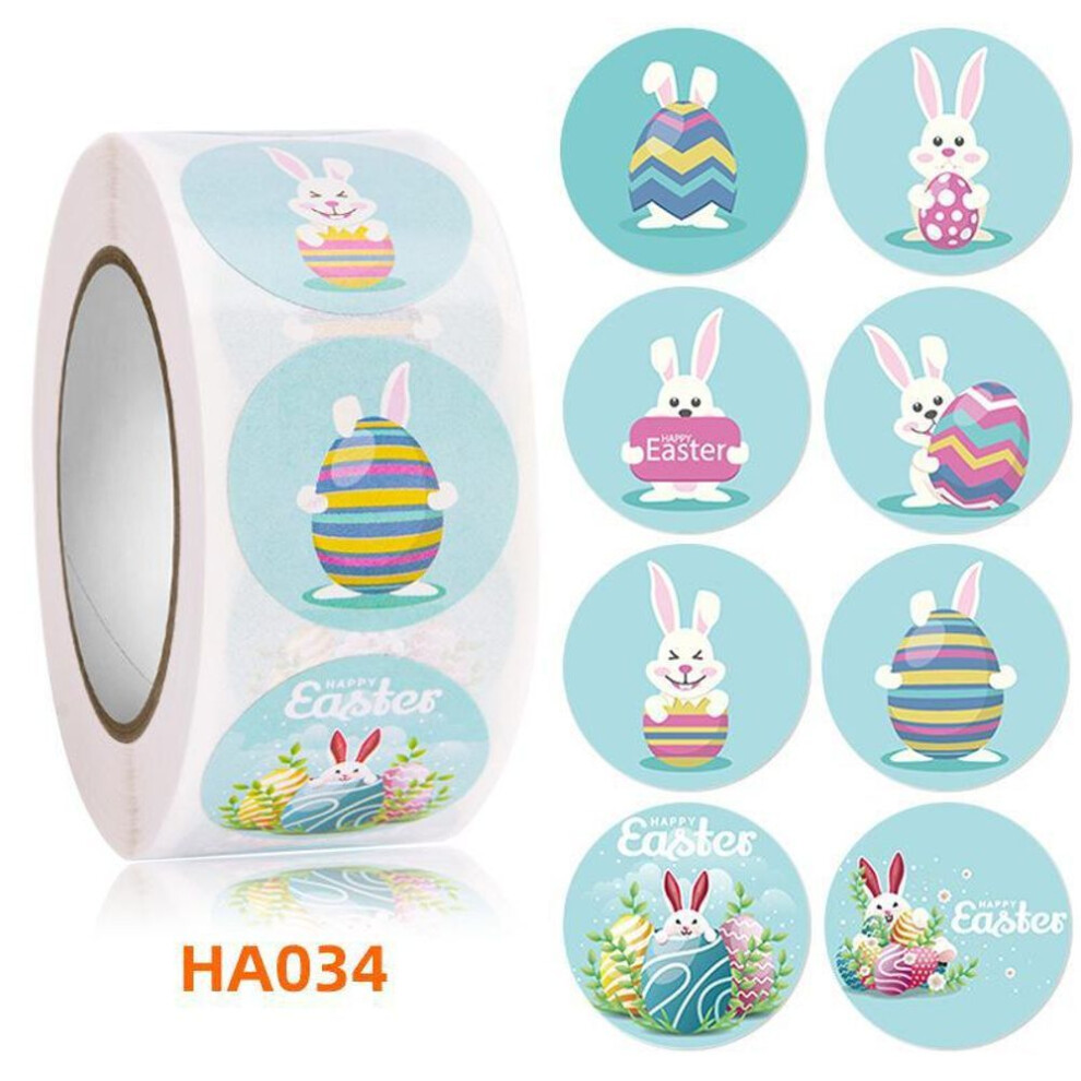 (as the picture, HA034; 2.5cm/1inch) Easter Bunny Egg Cartoon Decoration Stickers - Holiday Discount