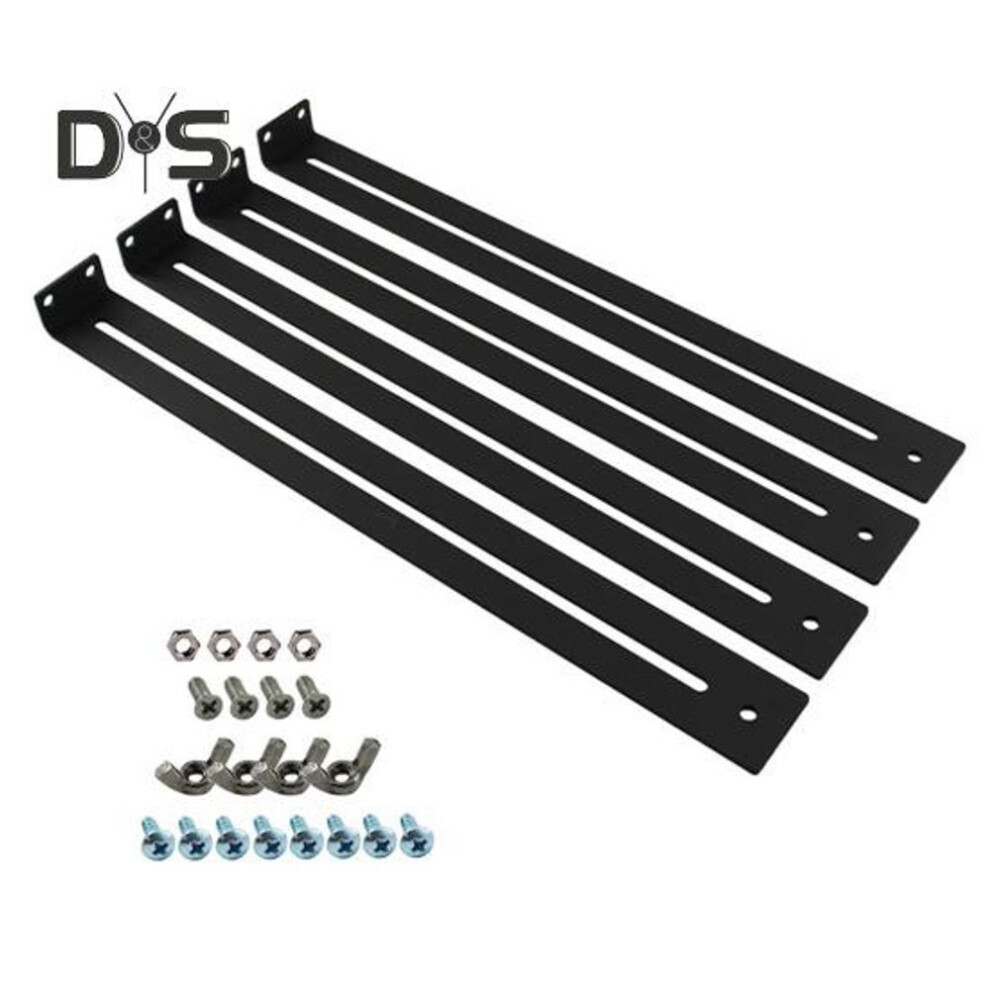 (as the picture, 2 Sets) 1/2 Sets Drawer Repair Kit With Screws Wood Particleboard Mdf Chest Of Drawers Breakage Reinforce Bracket Middle Mount Furniture Repair Accessory