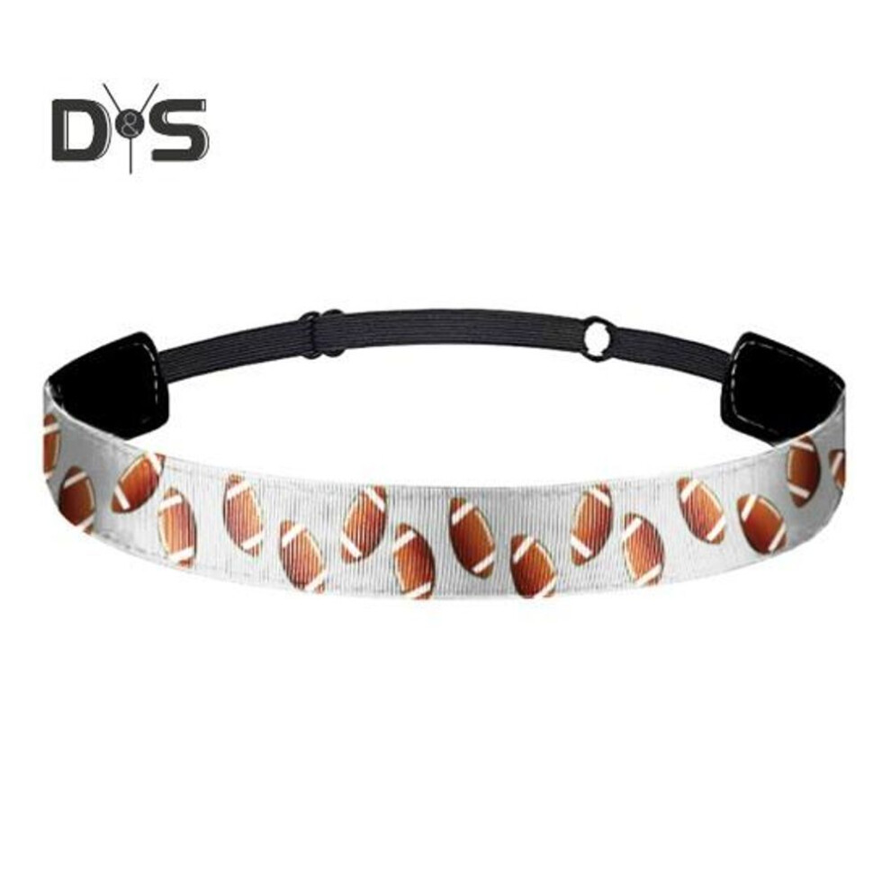 (white) Sports Headband Non Slip Athletic Headband for Soccer Basketball Rugby Adjustable Elastic Hair Band for Running Jogging Sweat Wicking Headband